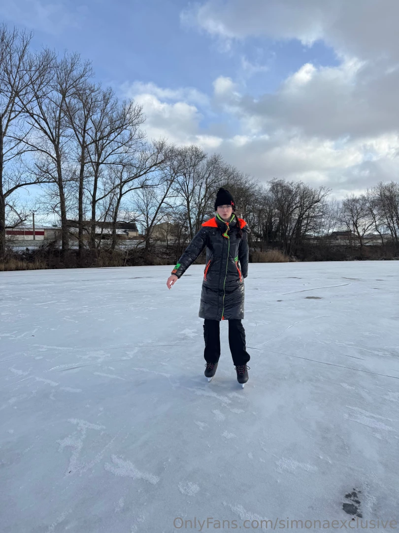 It s cold outside so i m ice skating instead i love both summer and 