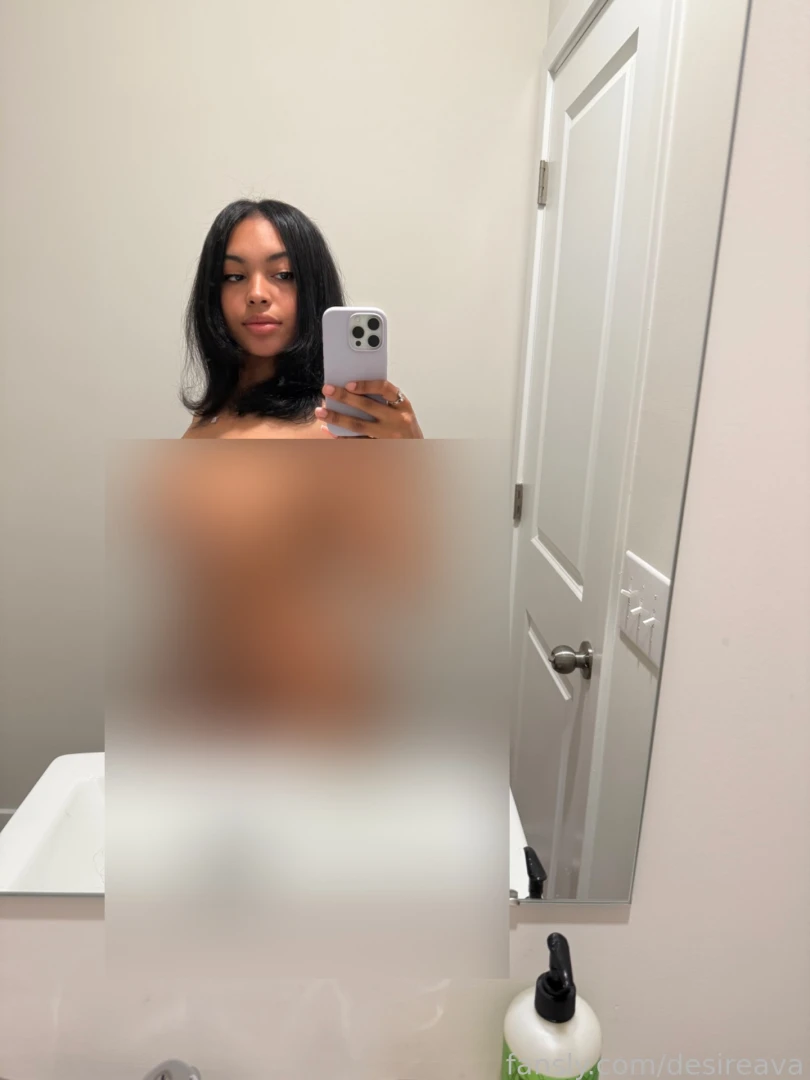 Feeling so so cute today fully nude front and back mirror selfie 