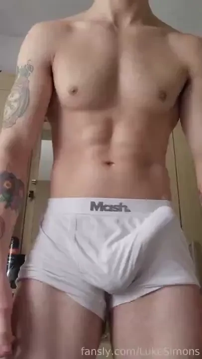 I think one of this days it might rip through my underwear fyp gay 