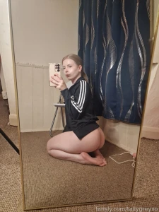 Who asked for the peach in their stocking ass bum butt adidas gymgirl