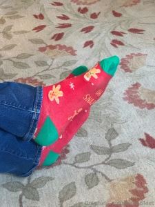 Christmas socks my boy took a bunch of pics while i was at a party he part 1
