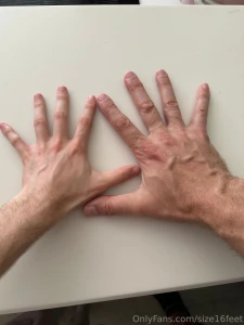 Hand comparison with my boy his hands are so cute