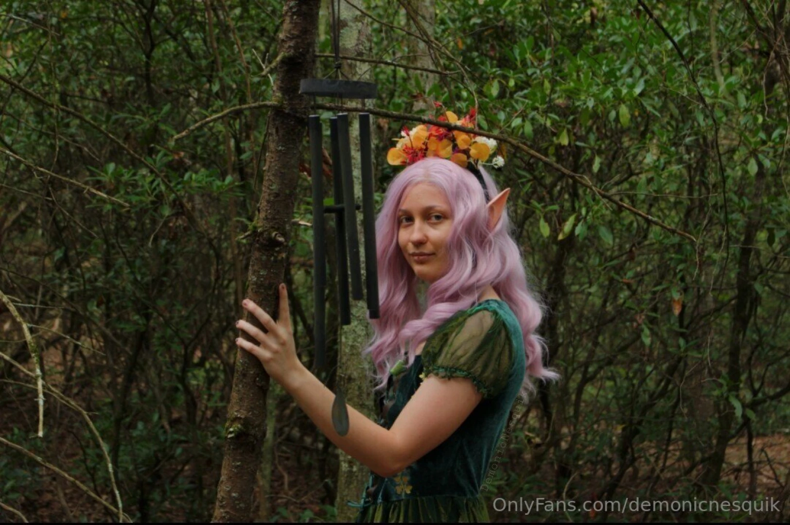I love taking fantasy pics in the forest 