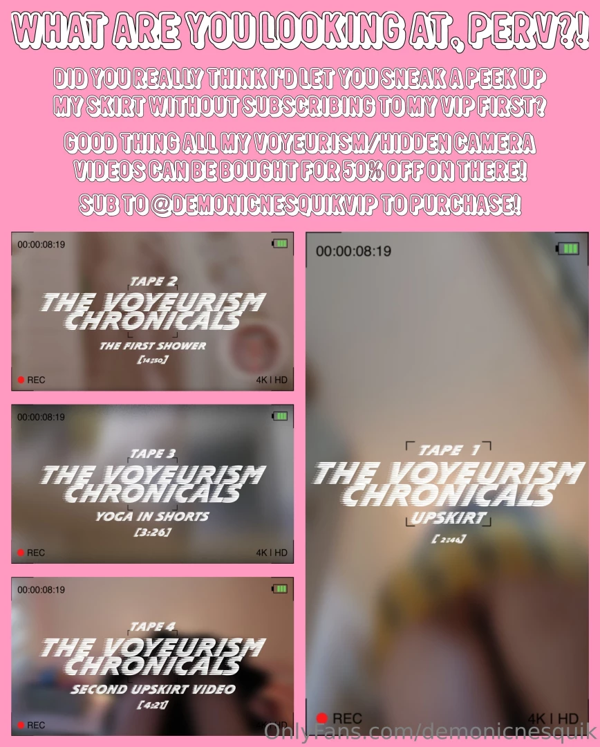 What are you looking at perv did you really think i d let you sneak a 