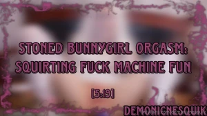 Tip 24 99 here for the full video in dms stoned bunnygirl orgasm