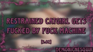 Tip 19 99 for the full video in dms restrained catgirl gets fucked by