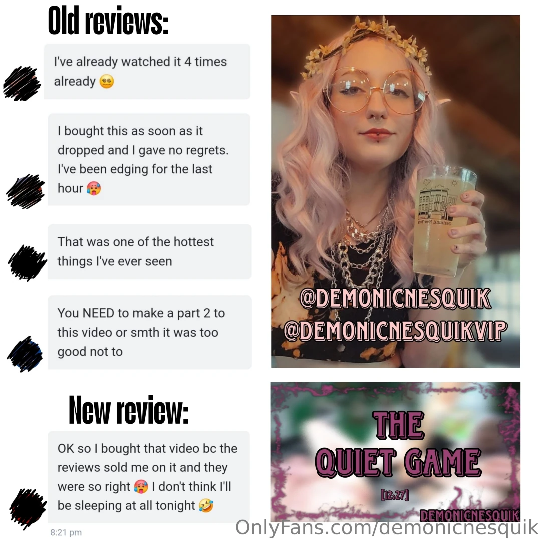 Check your dms to see why the quiet game is one of my best selling 