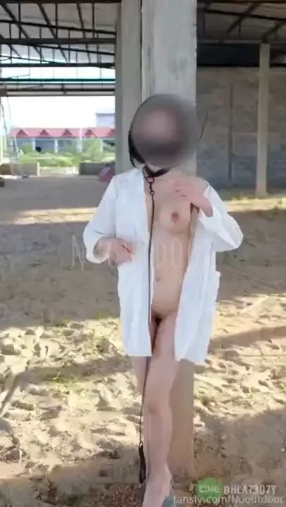 Chained to a pillar in an abandoned building there was only one robe 