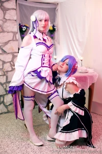 Oldie but a goodie lovely duo with mybunnywaifu as rem and emilia from part 1