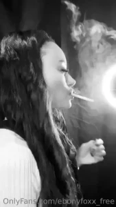 A black amp white side view smoking full video is available on my vip