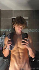 Fresh out the shower towel couldn t cover it all guess the tip had