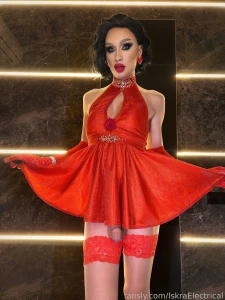 I ve created a look that will make your heart race a red silk dress part 1