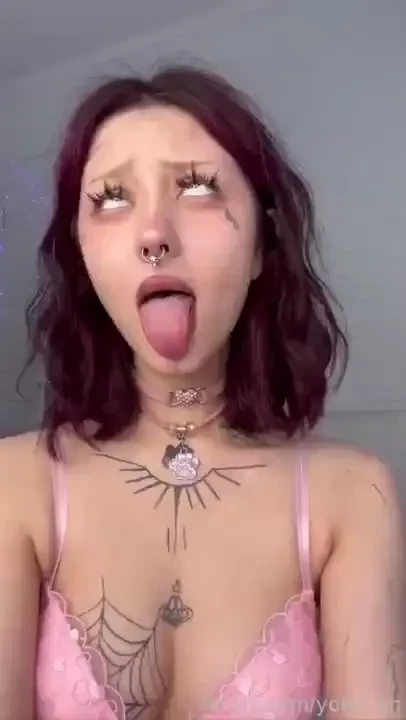 Ahegao just picture you cumming on my tongue fyp cute asian video 