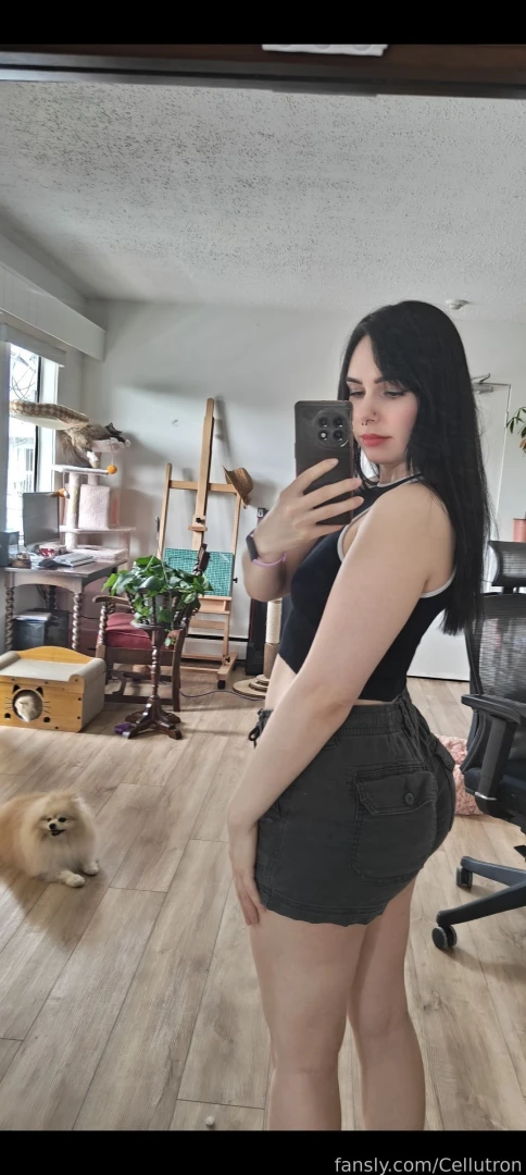 Cutie with booty shorts fyp booty pawg egirl thighs 
