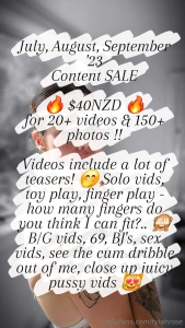 Message me on insta tylah rose_ for a faster reply