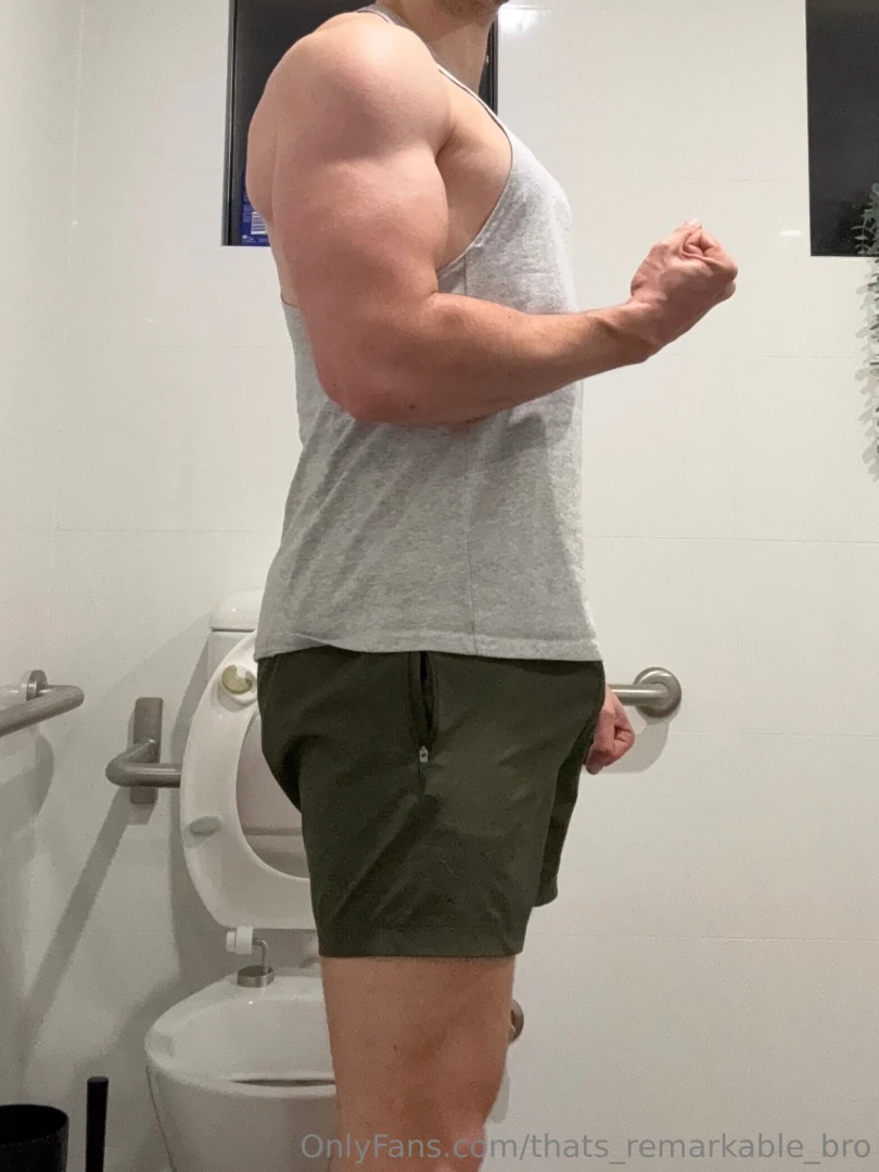 I guess i forgot to lock the door while flexing what are we going to 