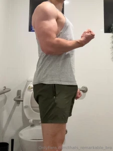 I guess i forgot to lock the door while flexing what are we going to