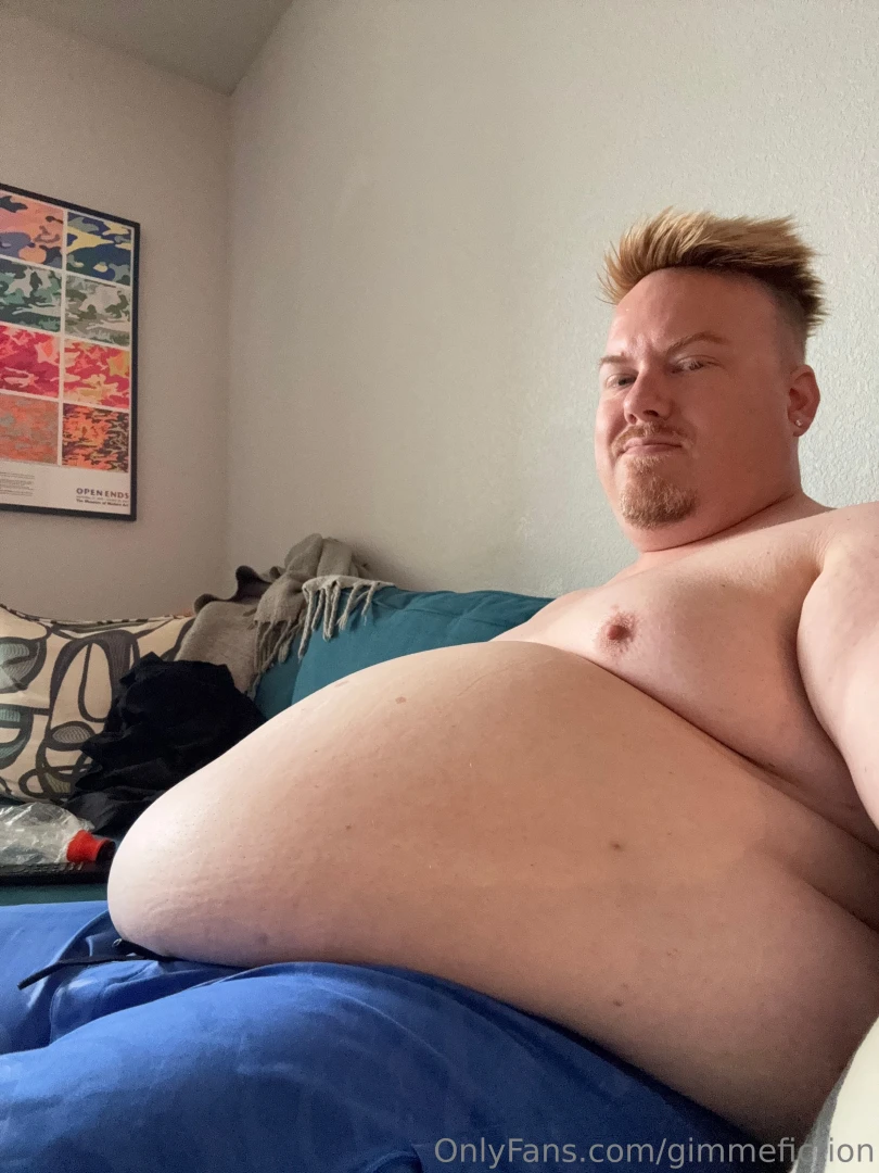 Love that extra obese feeling after shaving my gut part 6 