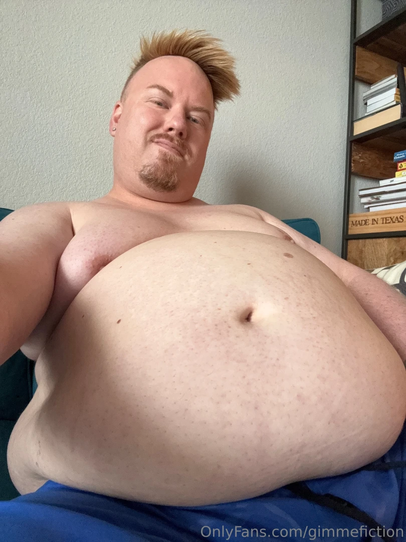 Love that extra obese feeling after shaving my gut part 4 