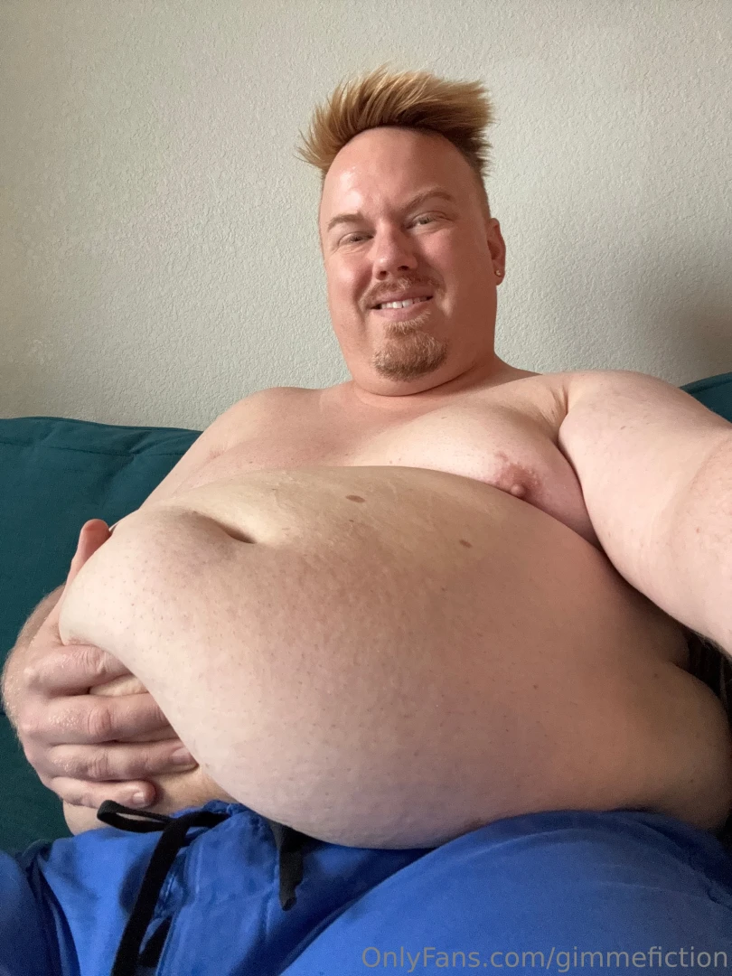 Love that extra obese feeling after shaving my gut part 5 