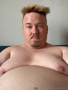 Love that extra obese feeling after shaving my gut part 1