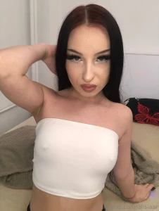 Naughty nips in sheer white if u want more attention from me go on my