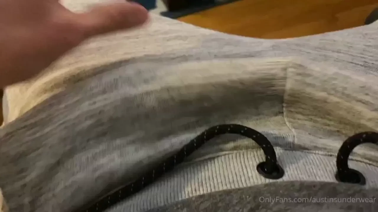 Horny wearing my grey sweatpants need to get this load out bad check 