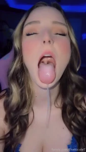 Drooling getting sloppy with it ahegao tongue drool tits boobs egirl