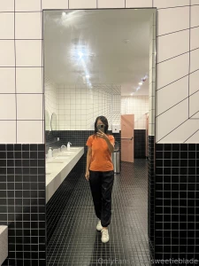 Ootd uniqlo shirt amp jogger pants lunch was at mos burger one of my