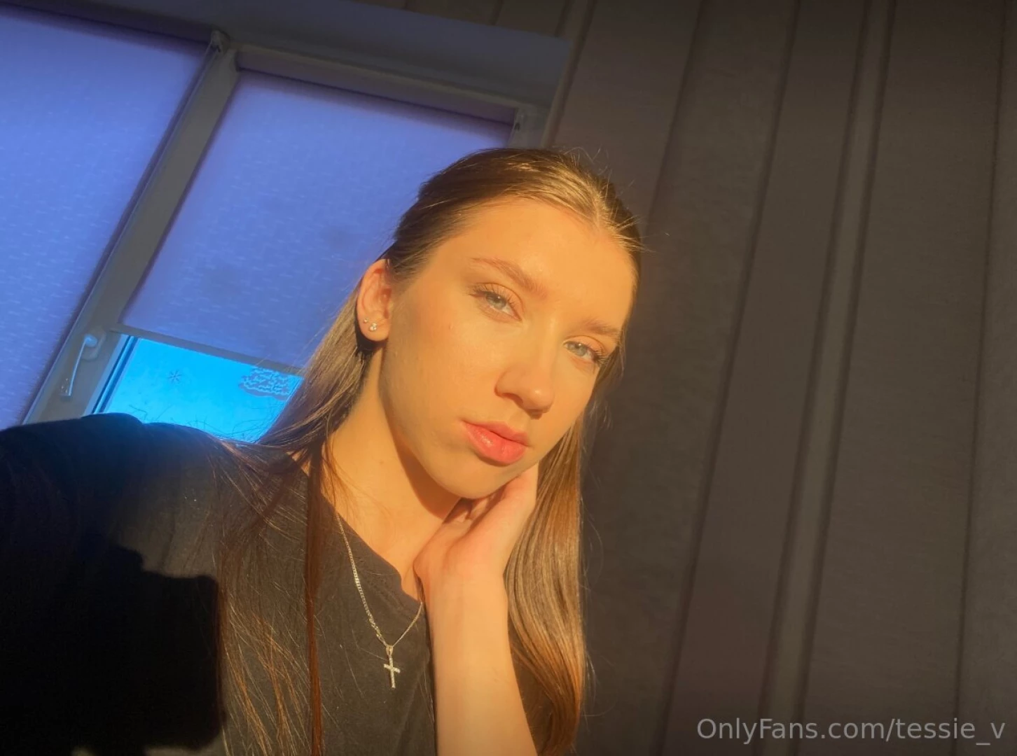 Capturing the essence of serenity i share a delicate selfie bathed in 