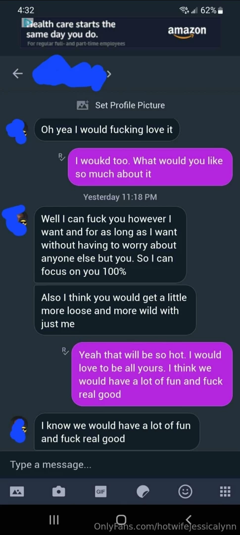 Im really excited to start seeing my bull alone hubby supports us 
