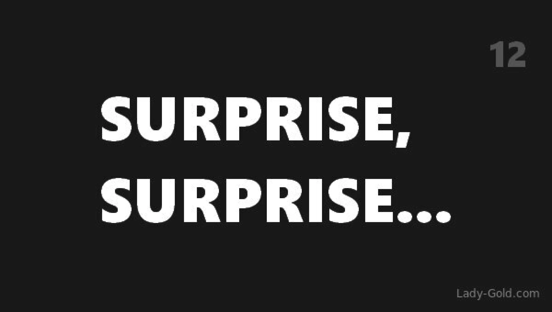 Surprise surprise 12 hier steckt ein berraschungsclip keine vorschau 