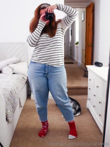 Trying to look cute but then realising you have a hole in your sock part 1