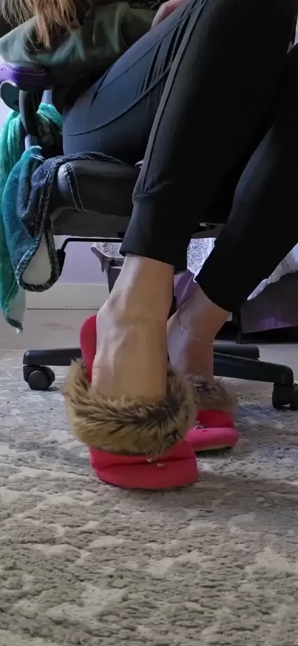 You were just waiting for me to take these slippers off 