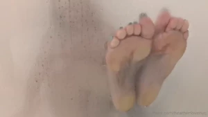 Splashing around in the shower i wish you were in there with me