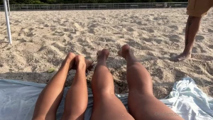 alexia-ramsey - Beach foot worship part 1 uncut and in public there were people adults 