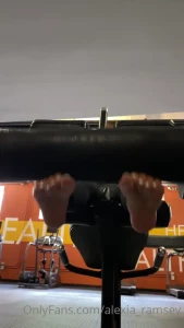 alexia-ramsey - Part 3 of our foot gym series lol we hit a new gym today lol you can 