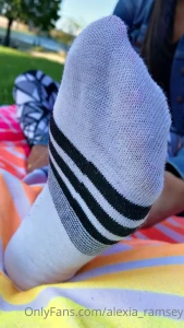 alexia-ramsey - Sock removal at the park i wish i could post people s reactions when 