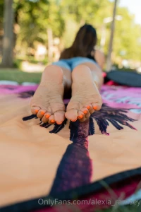 32 photo set some up close shots of my orange pedi and feet which pic part 25