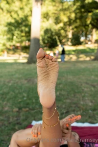 32 photo set some up close shots of my orange pedi and feet which pic part 15