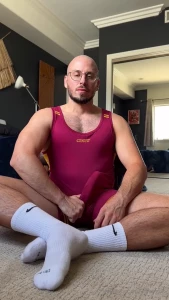 Bulging from my singlet teasing my dick 18 min