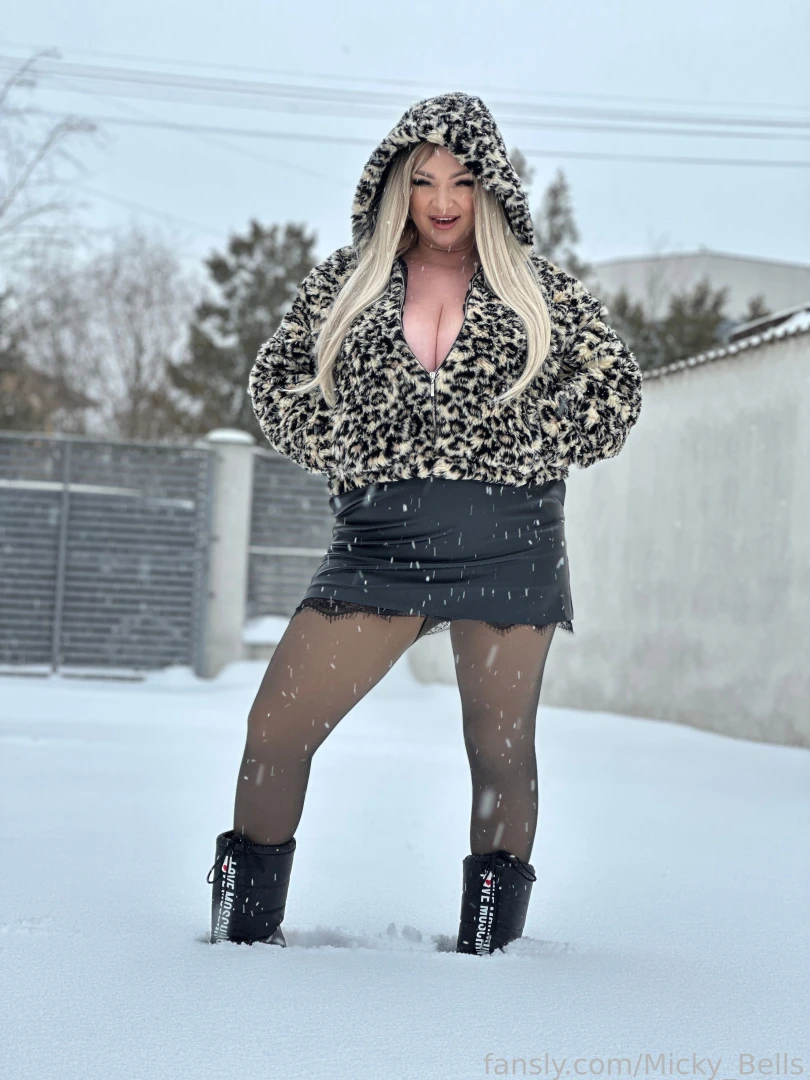 The snow melts where i step or is it just getting hotter watch me turn 