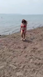 Just call me the ginger pamela anderson fyp redhead bikini boobs