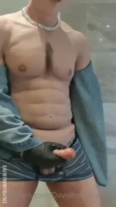 David is very leaky in his muscle suit
