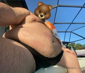 A little evening solo swim for daddy part 2