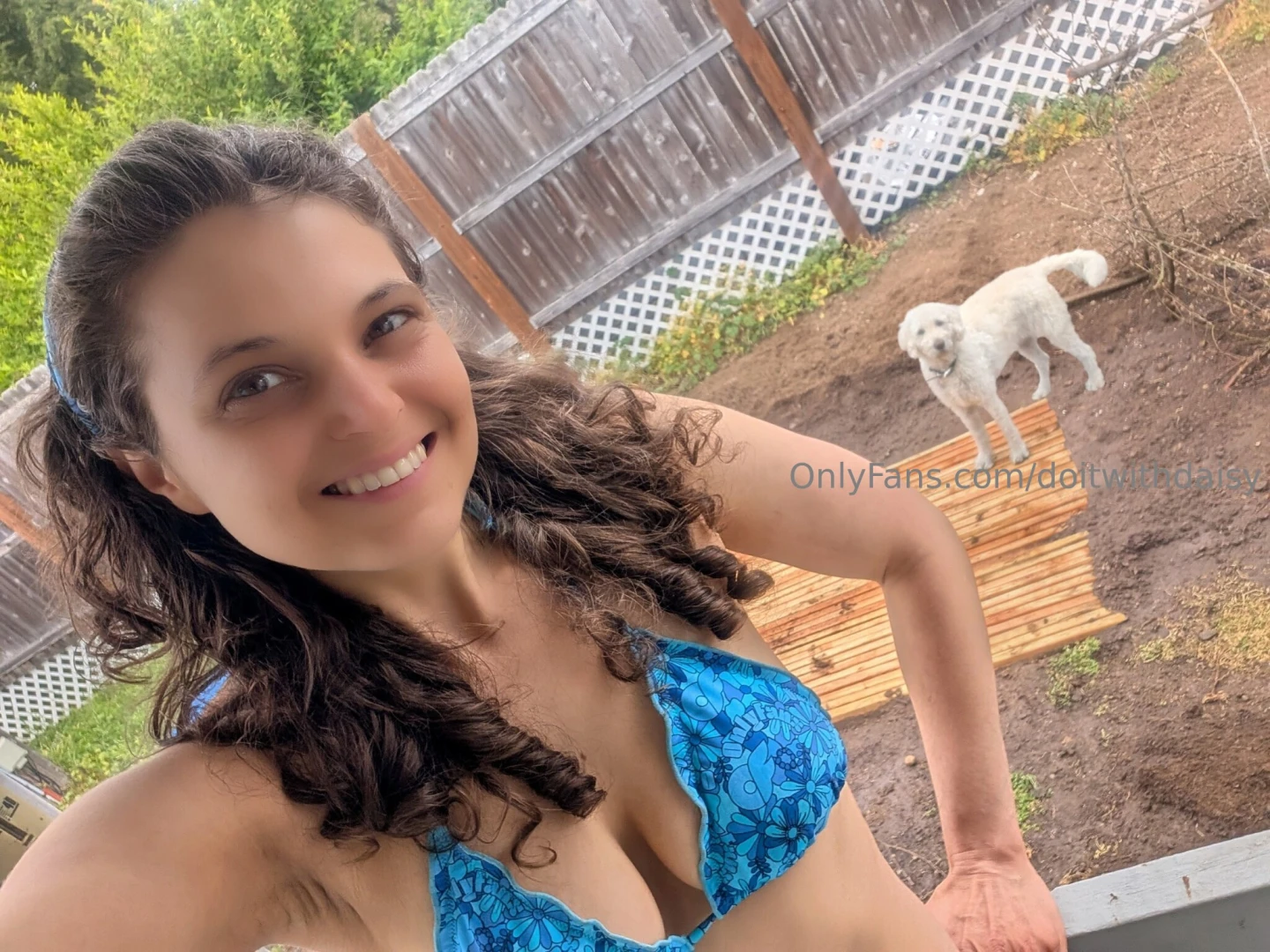 Always ready for a sunny day of play with my favorite merch bikini 