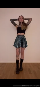 Just me posing and twirling in my mermaid skirt and boots for you lt 3