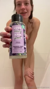 Steamy hot shower - wet and soapy