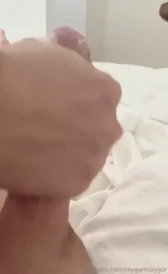 Messy and sloppy handjob from a fan guy enjoyed it a lot morning guys