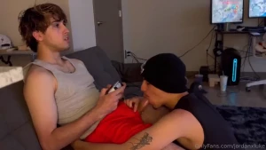 Having some fun on the couch